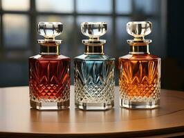 AI generated Luxurious Perfume Bottle. Generative Ai photo
