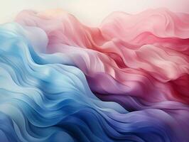 AI generated Abstract Colorful Waves Background. Generative AI photo
