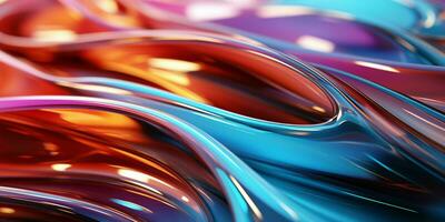 AI generated Abstract and Colorful Glass Background. Generative AI photo