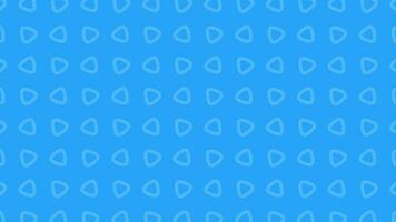 Blue color animated background of moving triangle pattern. video
