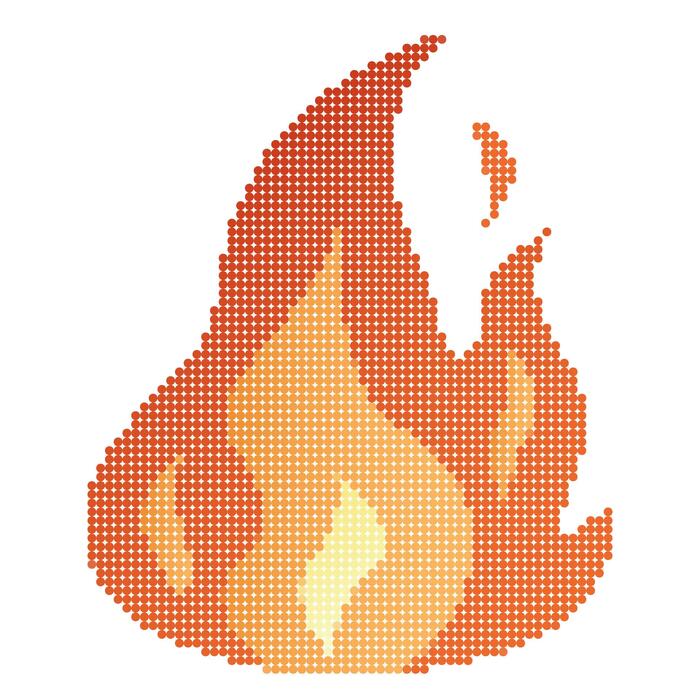 Pixel Flame Vector Art, Icons, and Graphics for Free Download