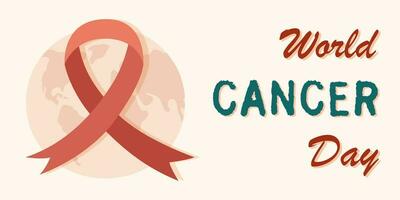 World Cancer Day background vector