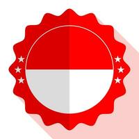 Indonesia quality emblem, label, sign, button. Vector illustration.