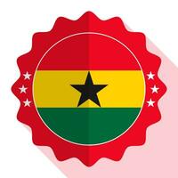 Ghana quality emblem, label, sign, button. Vector illustration.