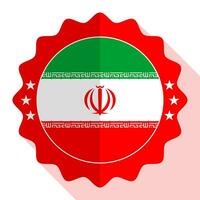 Iran quality emblem, label, sign, button. Vector illustration.