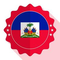 Haiti quality emblem, label, sign, button. Vector illustration.