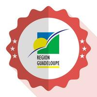 Guadeloupe quality emblem, label, sign, button. Vector illustration.