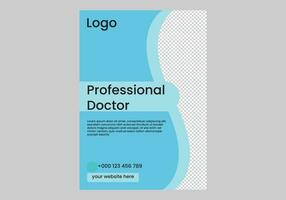 volantes para un médico diseño vector