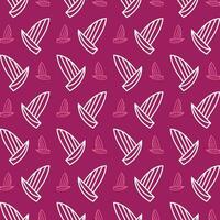 Yacht vector icon repeating pattern beautiful abstract illustration background