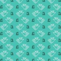 Fishing repeating vector pattern abstract colorful vector illustration background