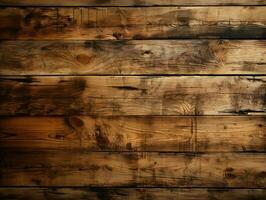 AI generated Wooden Board Background. Wood Texture and Surface Background. Generative AI photo