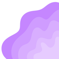 Purple Wavy Border Frame png