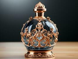 AI generated Luxurious Perfume Bottle. Generative Ai photo