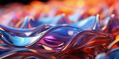 AI generated Abstract and Colorful Glass Background. Generative AI photo
