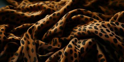 ai generado leopardo piel modelo textura antecedentes. leopardo lana tela. generativo ai foto