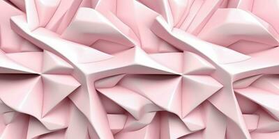 AI generated 3D Embossed Abstract Pink Background. Generative AI photo