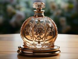 AI generated Luxurious Perfume Bottle. Generative Ai photo