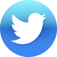 lutning cirkel med Twitter logotyp png