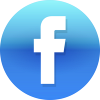 gradiente círculo com Facebook logotipo png