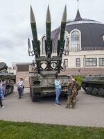 Tula, Russia - 07.20.2023 - Shot of the national museum of defense. Armor photo