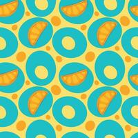 Seamless citrus pattern. Bright, abstract pattern for wrapping paper, clothing, menu design or lemonade label. vector