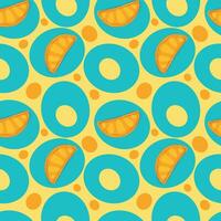 Seamless citrus pattern. Bright, abstract pattern for wrapping paper, clothing, menu design or lemonade label. vector