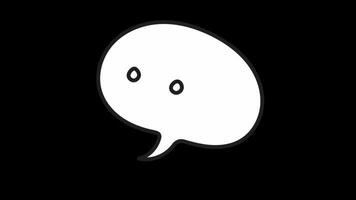 Animated Speech Bubble video