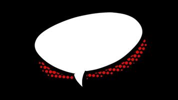 Animated Speech Bubble video