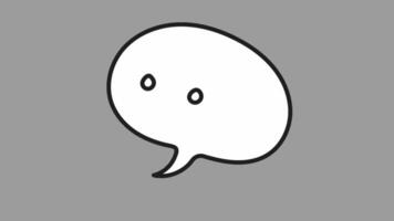 Animated Speech Bubble video