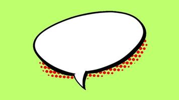 Animated Speech Bubble video