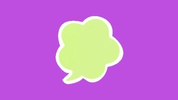 animated Speech Bubble video