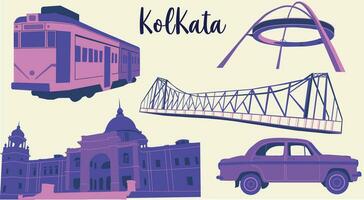 Kolkata Vector illustration