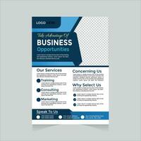 Free Corporate vector Flyer design template