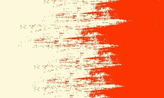 Abstract grunge-style background. A beige vector background with a red abstract grunge texture. Abstract dry brush strokes from right to left