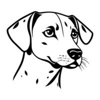 Cute dog vector black and white cartoon character design collection. White background. Pets, Animals.