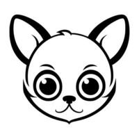 Cute dog vector black and white cartoon character design collection. White background. Pets, Animals.