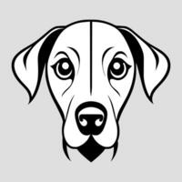 Cute dog vector black and white cartoon character design collection. White background. Pets, Animals.