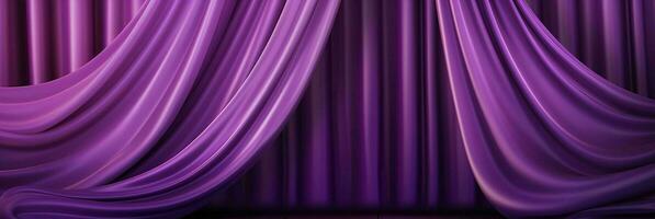 AI generated Elegant Purple Curtain Background. Generative AI photo