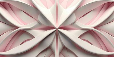 AI generated 3D Embossed Abstract Pink Background. Generative AI photo