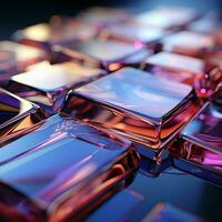 AI generated Abstract and Colorful Glass Background. Generative AI photo