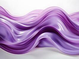 AI generated Abstract Purple Wavy Liquid Background. Generative Ai photo