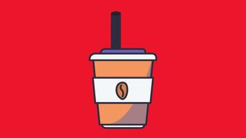 2d animated coffee lover video