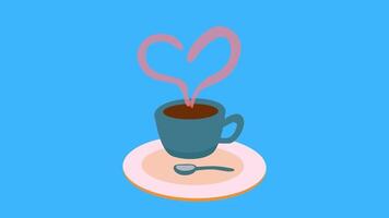 2d animated coffee lover video