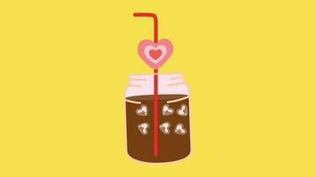 2d animated coffee lover video