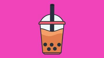 2d animerad kaffe älskare video