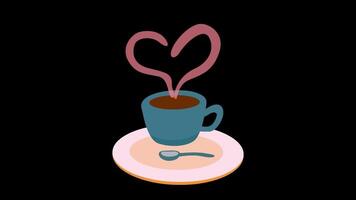 2d animated coffee lover video