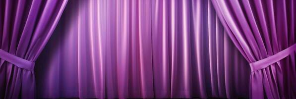 AI generated Elegant Purple Curtain Background. Generative AI photo