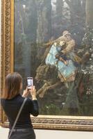 Moscow, Russia - 08.10.2023 - Famous painting by Shishkin, displayed at Tretyakov gallery. Arts photo