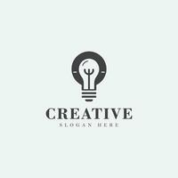 Lamp logo design, monochrome, simple, unique logo, black and white, no gradient. solid, negative space vector