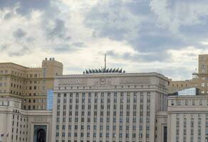 Moscow, Russia - 07.09.2023 - Third house of ministry of defense building. City photo